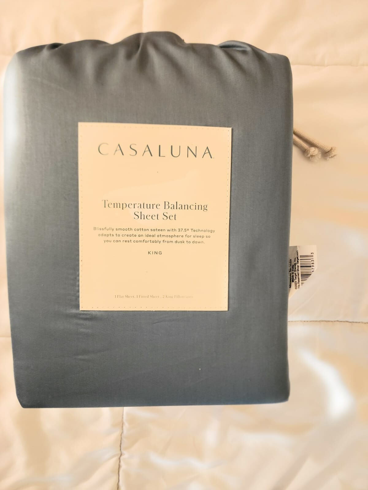 BRAND NEW - Casaluna - 300 Thread Count Sateen Sheet Set - Light teal - King gallery
