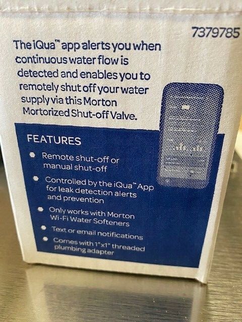 Morton Motorized Shut-Off Valve 7379785 Use with Morton Wi-Fi Water Softeners gallery