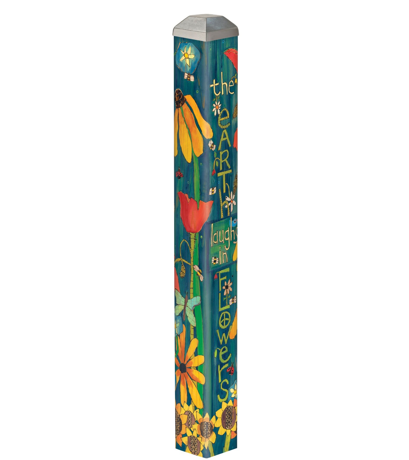 Art Pole, PVC Weather Resistant Pole with Vinyl Bowl 16 inches Tall Outdoor D... gallery
