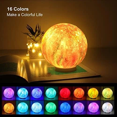 3D LED Planetary Lamp - 16 Colors, Adjustable Brightness, ETC. gallery