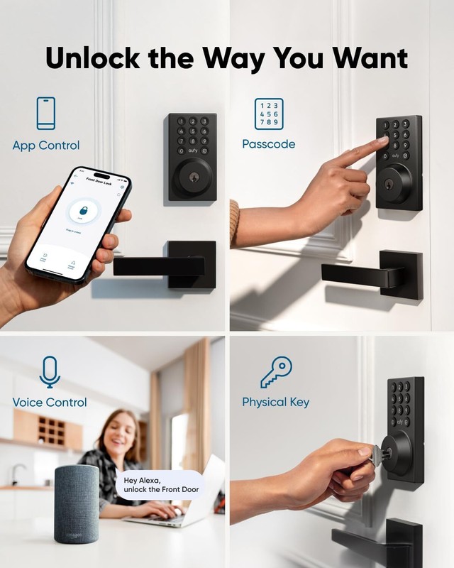 eufy Smart Lock C30 Keyless Entry Door Lock Built-in WiFi Deadbolt App Control gallery