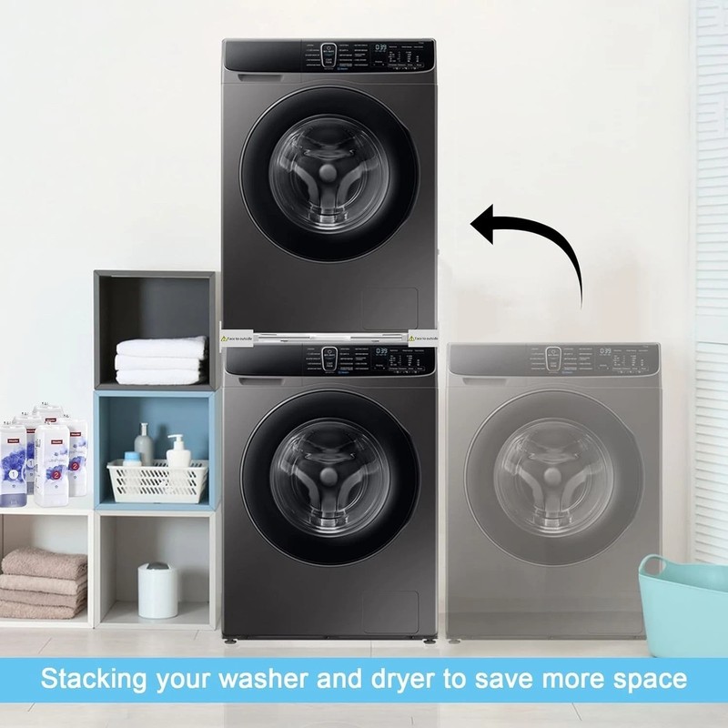 Adjustable 29" Stacking Kit for Washer Dryer, Pull-Out Rack gallery