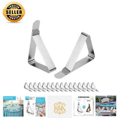 Rustproof Classic Table Cloth Holder Clips – Ideal for Camping & Parties