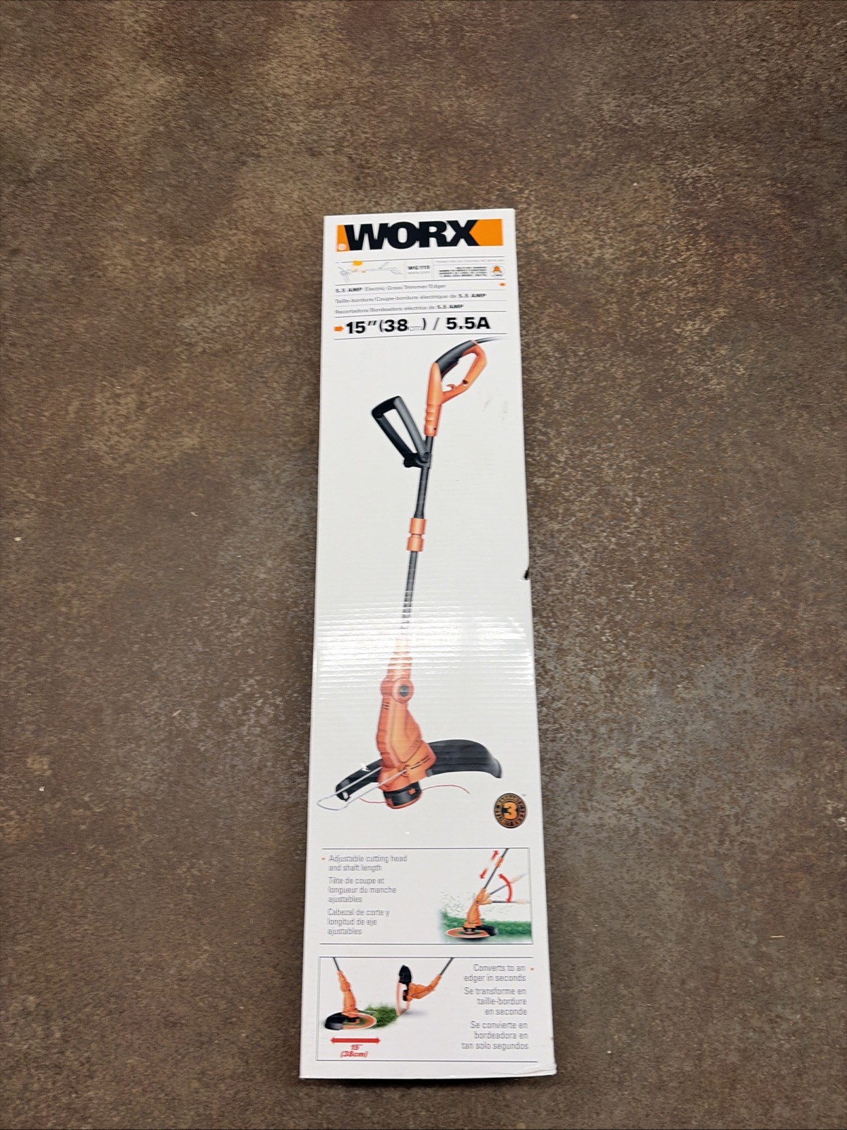 Worx 15 In - 5.5 Amp String Trimmer/edger Telescopic Shaft Pivoting Head gallery