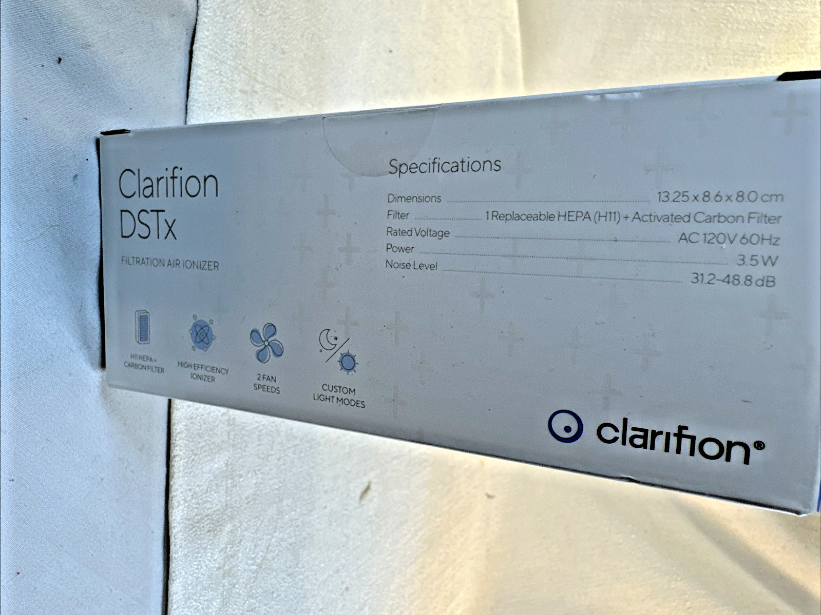 Clarifion DSTx Portable Air Purifier Ionizer Replaceable Filter New Sealed Box gallery