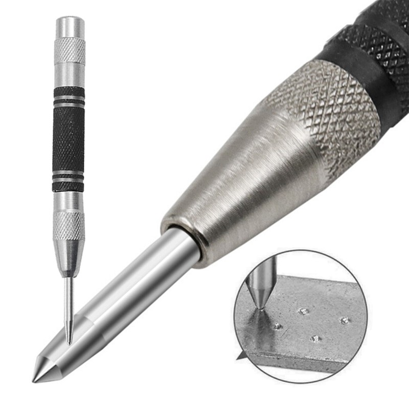 2PC Automatic Center Punch Strikes Surface Hammer Spring Loaded Window Breaker gallery