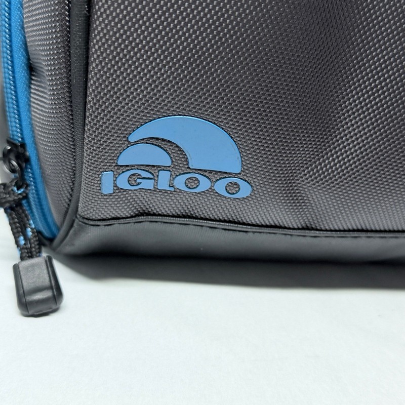 Igloo MaxCold Soft Side Cooler Bag Grey Blue Insulated Lunch Travel gallery
