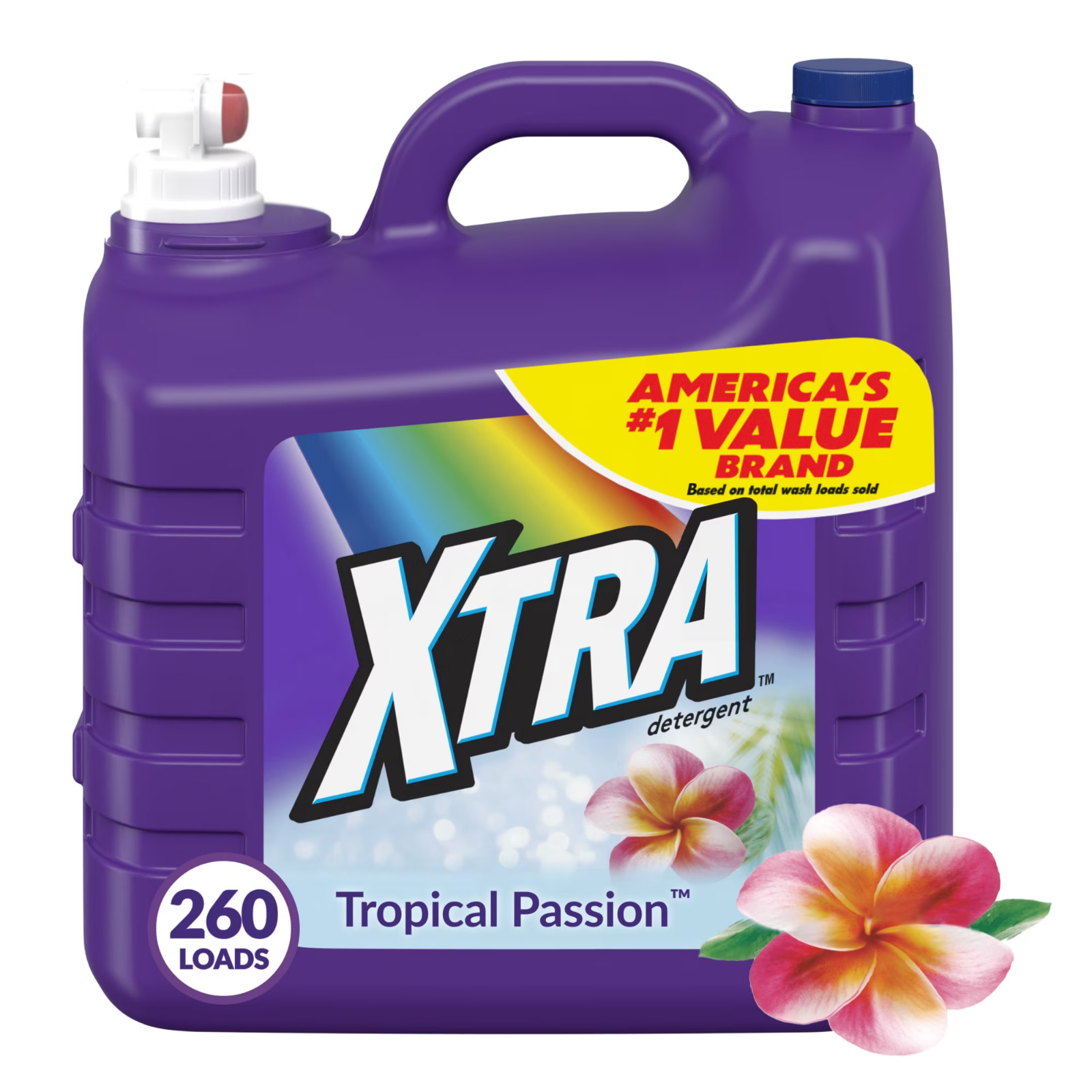 Xtra Tropical Passion, 260 Loads Liquid Laundry Detergent, 312 fl oz gallery