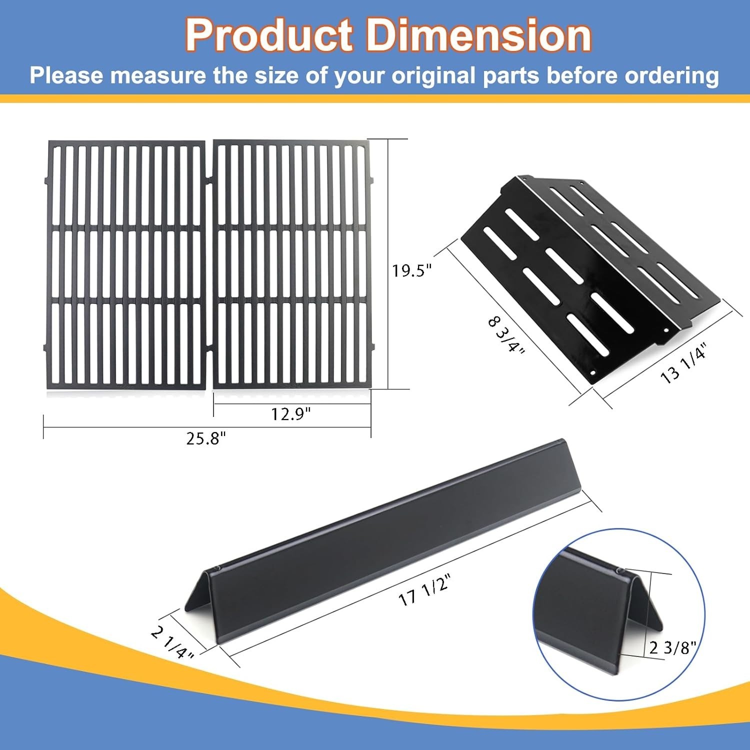 Grill Replacement Parts for Weber Genesis 300 Series E310 E320 E330 S310 S320 gallery