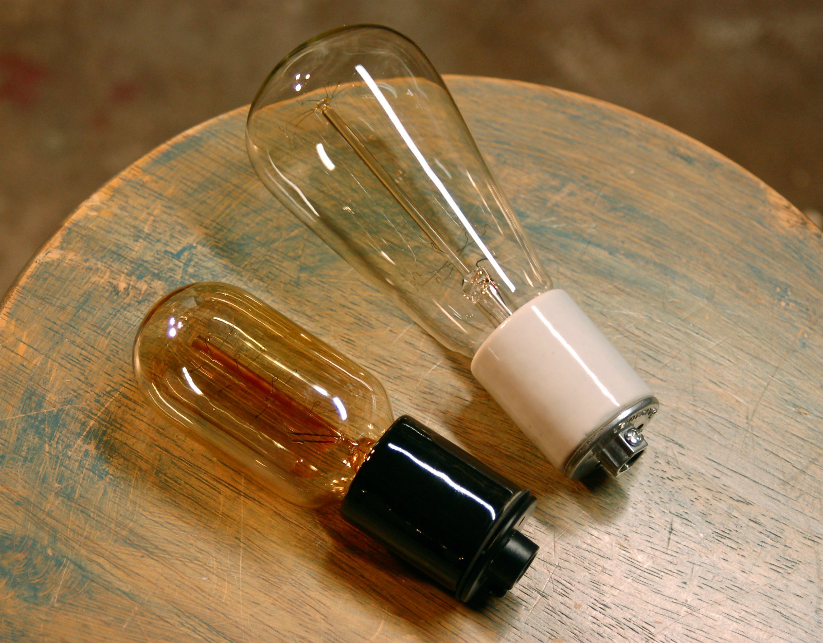 Porcelain Light Socket White or Black, Vintage Industrial Lamps, Pendants, Bulbs gallery