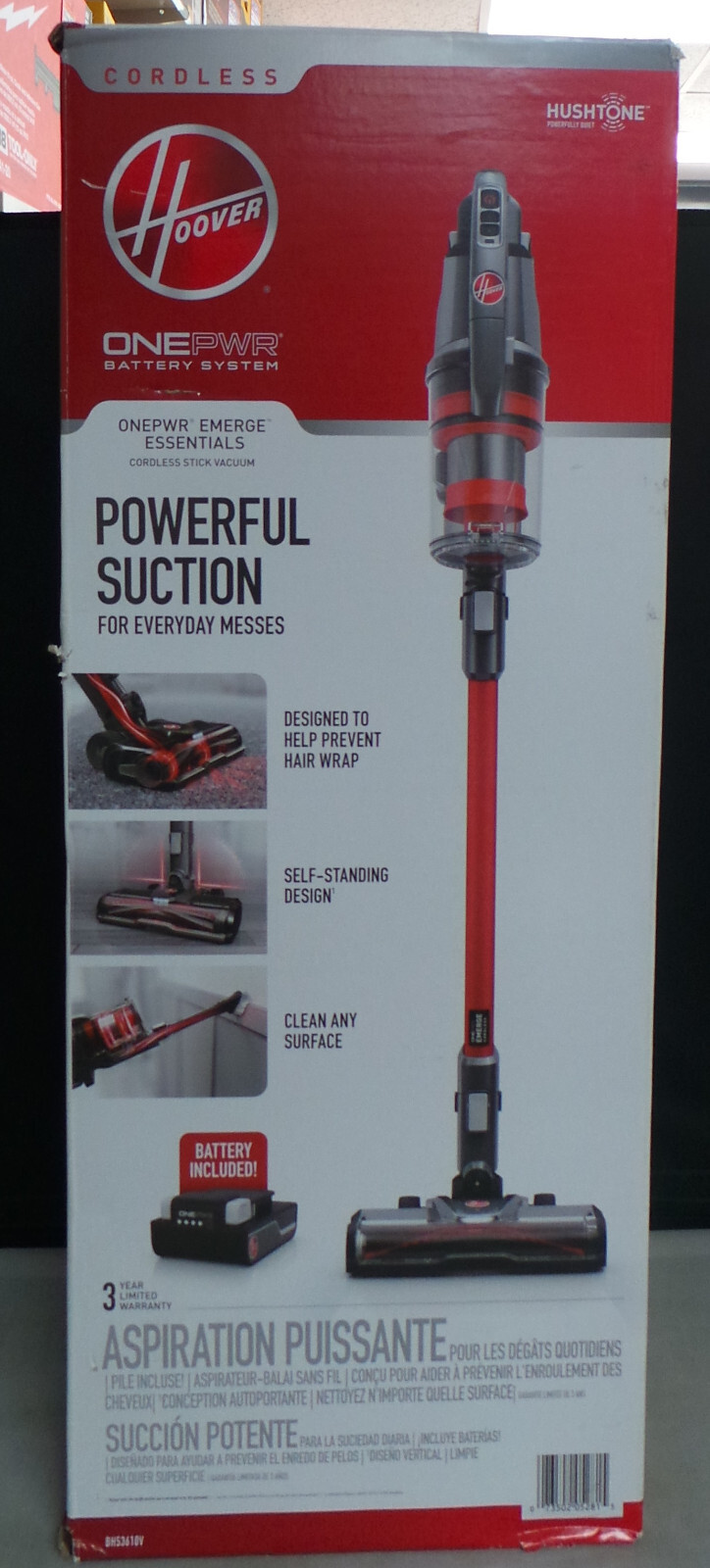 Hoover BH53610V ONEPWR Emerge Essentials Cordless Stick Vacuum BRAND NEW gallery