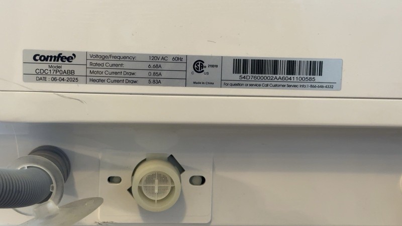 COMFEE CDC17P0ABB Portable Mini Countertop White Dishwasher [EUC] gallery