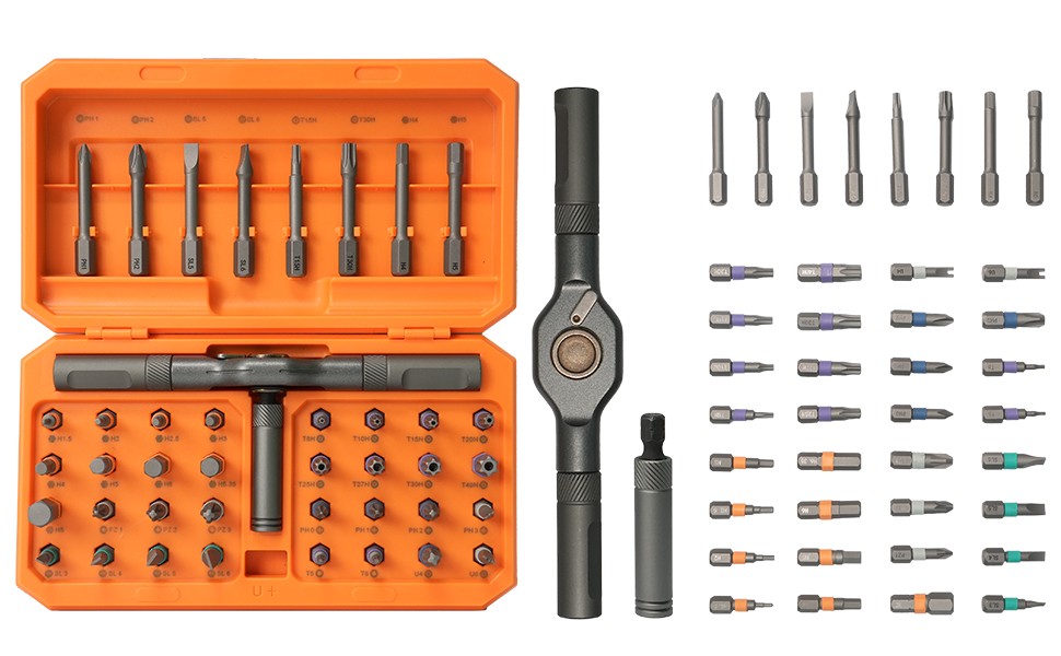42piece T-Shaped Ratchet Screwdriver Kit with Detachable Handle & Storage Case gallery