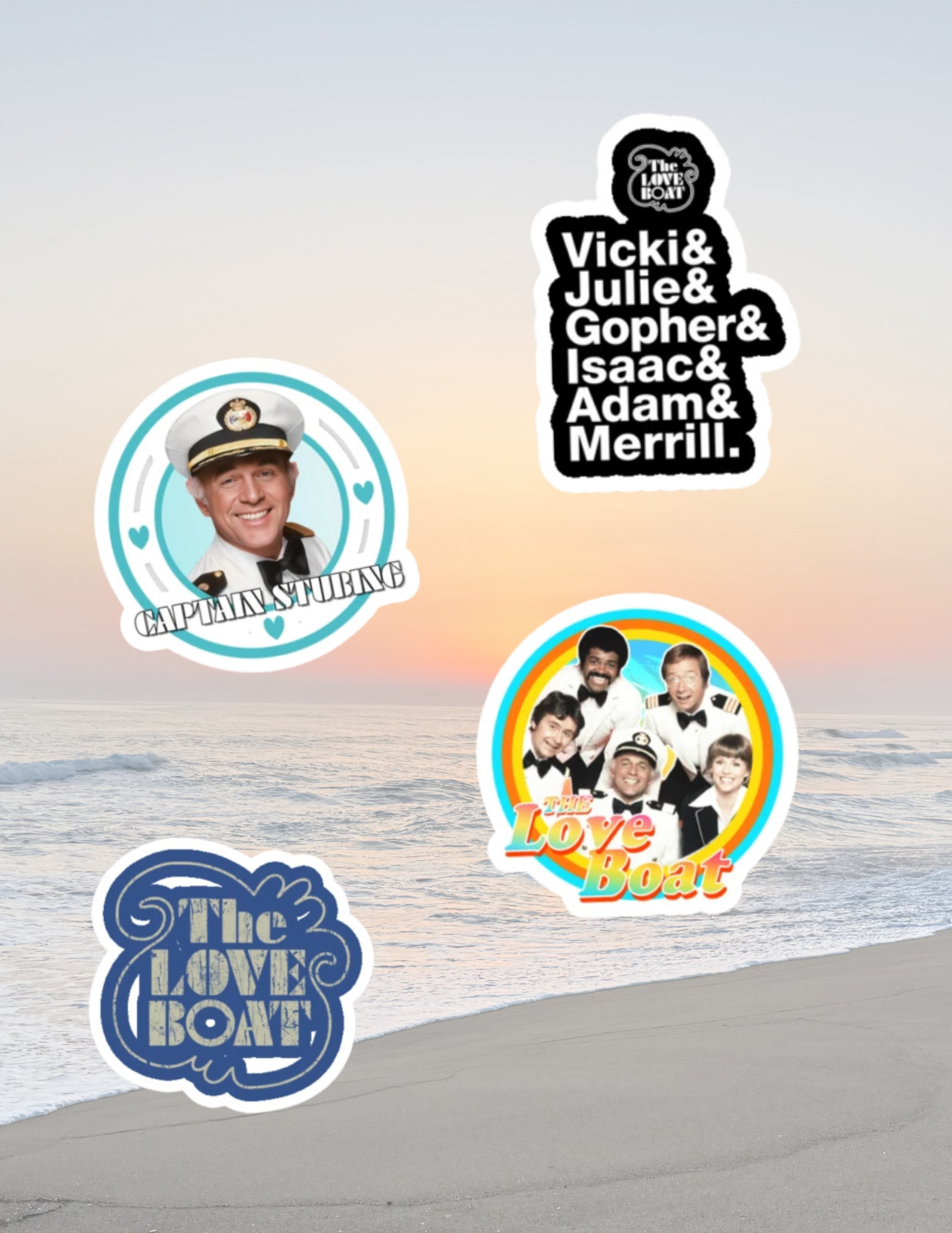 Love Boat Retro TV 4pc Sticker Pack gallery