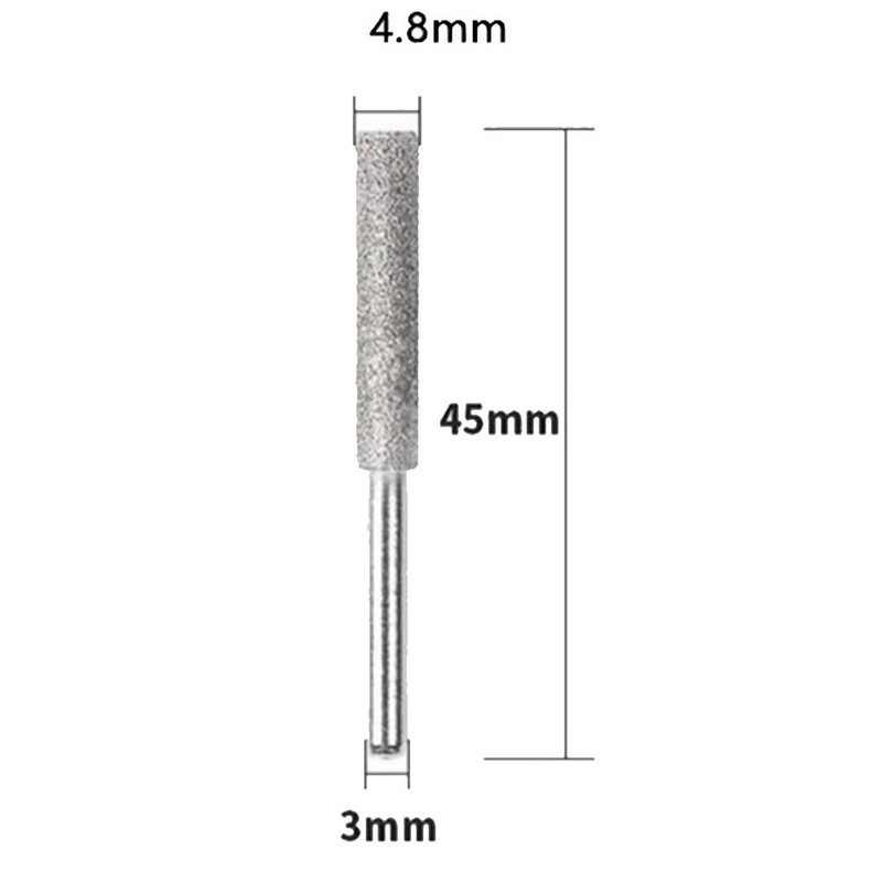 8Pack 3/16" Diamond Chainsaw Sharpener Burr Bit File 120 Grit Dremel Rotary Tool gallery