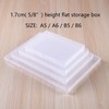 Paialco B5 Clear Plastic Storage Box, 7 x 10 Inch Flat Case B5, Colourless gallery