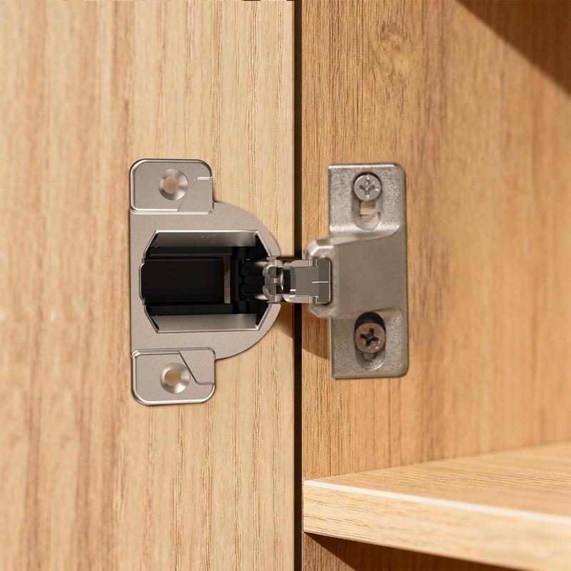 8 Pack Blum Cabinet Hinges Replacement - 110 Degree Self Closing Silver gallery