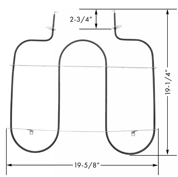 Range Broil Element For Whirlpool RF389LXKQ0 RF389LXKT0 RF390LXKP0 RF390LXKQ0 gallery