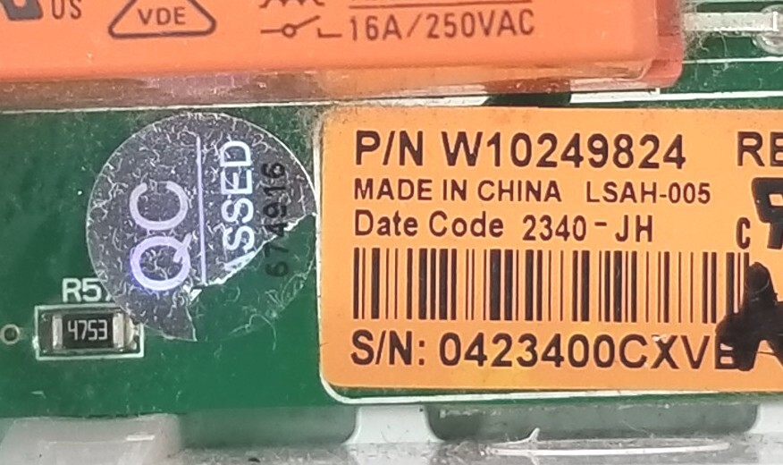 Genuine OEM Whirlpool Dryer Control W10249824 Lifetime Warranty *Same Day Ship gallery