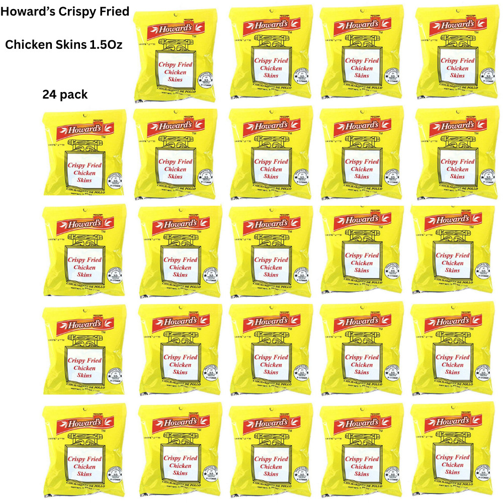 Howards Crispy Fried Chicken Skins - Chicharrones de Pollo, 1.5oz, Pack of 24 gallery