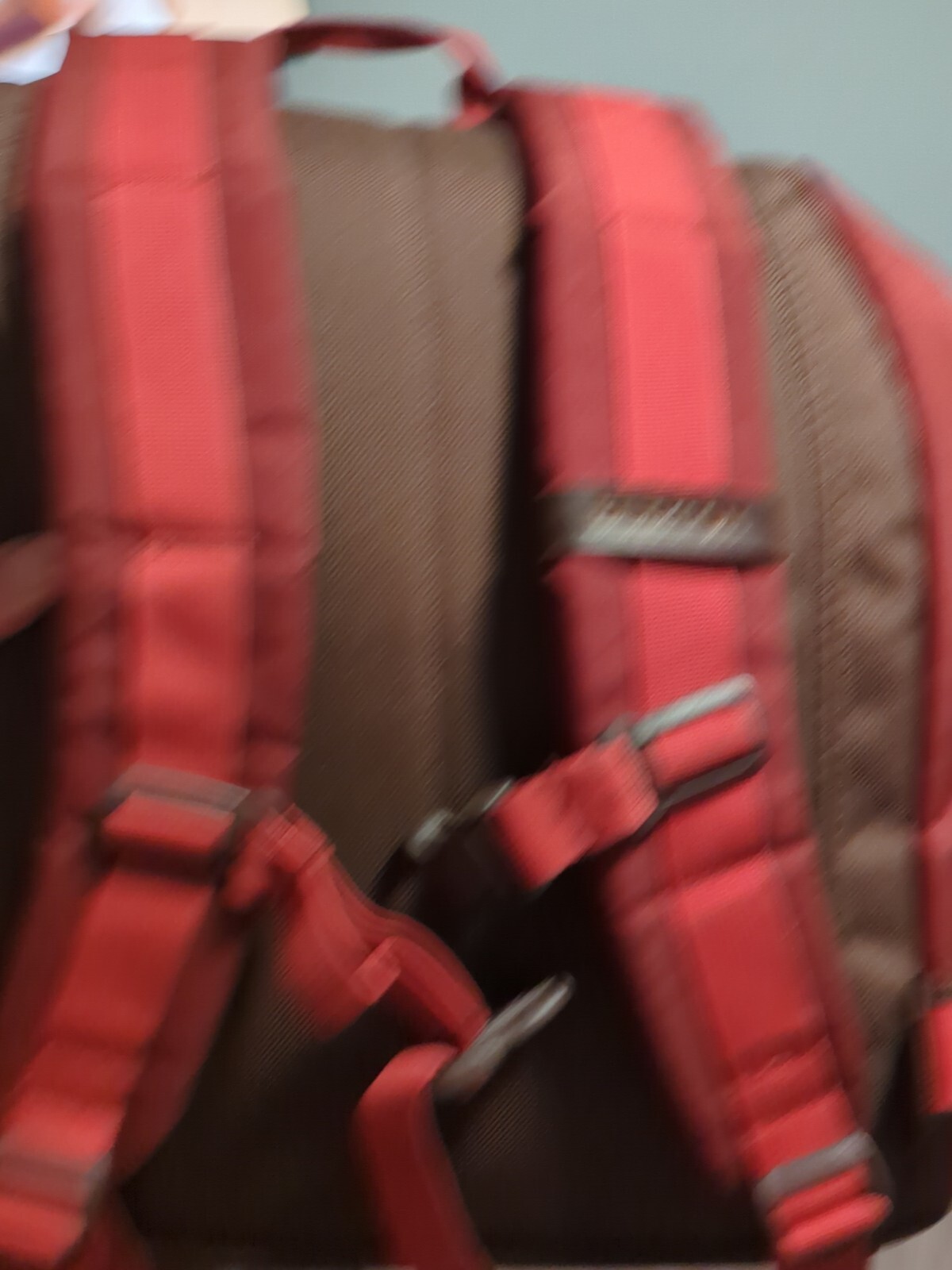 Burton Hiking Backpack Red Cinch Daypack Retro Durable Goods 4