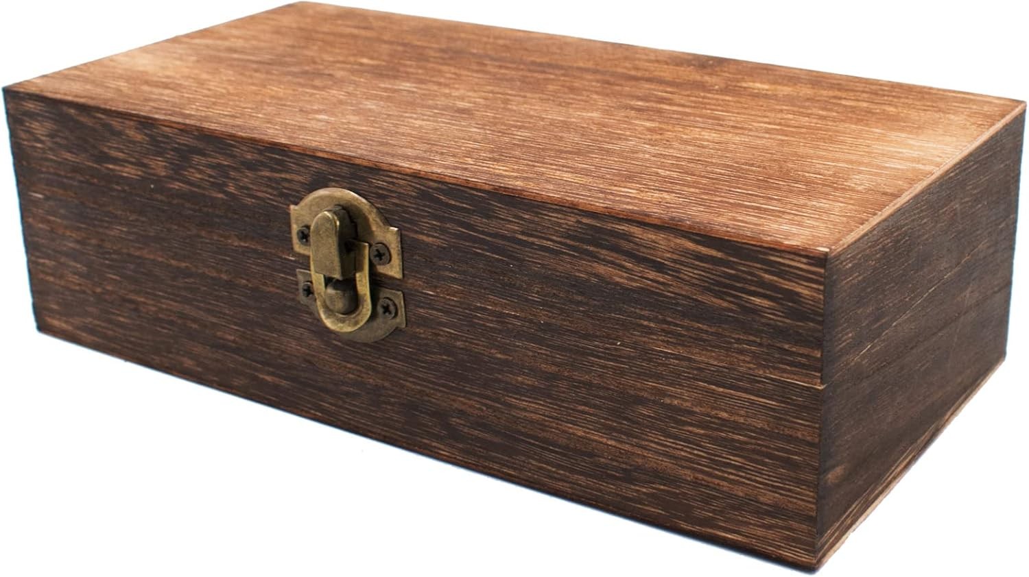 Wood Storage Box with Lid Solid Wood Container Box Decorative Table Large Rectan gallery