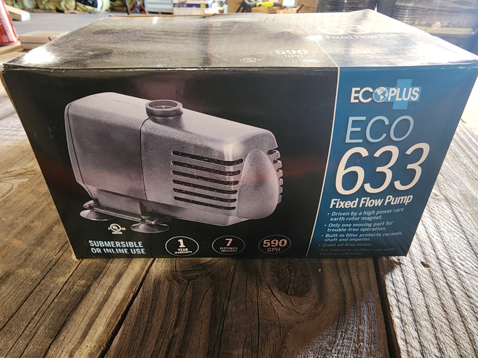 EcoPlus Eco 633 Fixed Flow Submersible/Inline Pump 594 GPH gallery