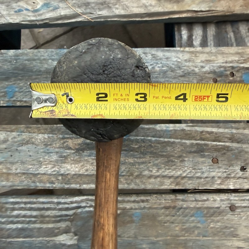 Vintage Combo Sledge Hammer Rubber Mallet 6lb Dual Head 17” Handle gallery