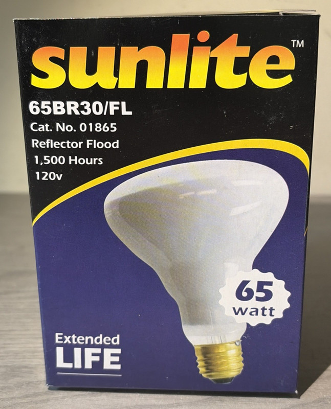 17 Count 65BR30/FL Sunlite Reflector 65w 120v, Extended Life Flood Light Bulbs gallery