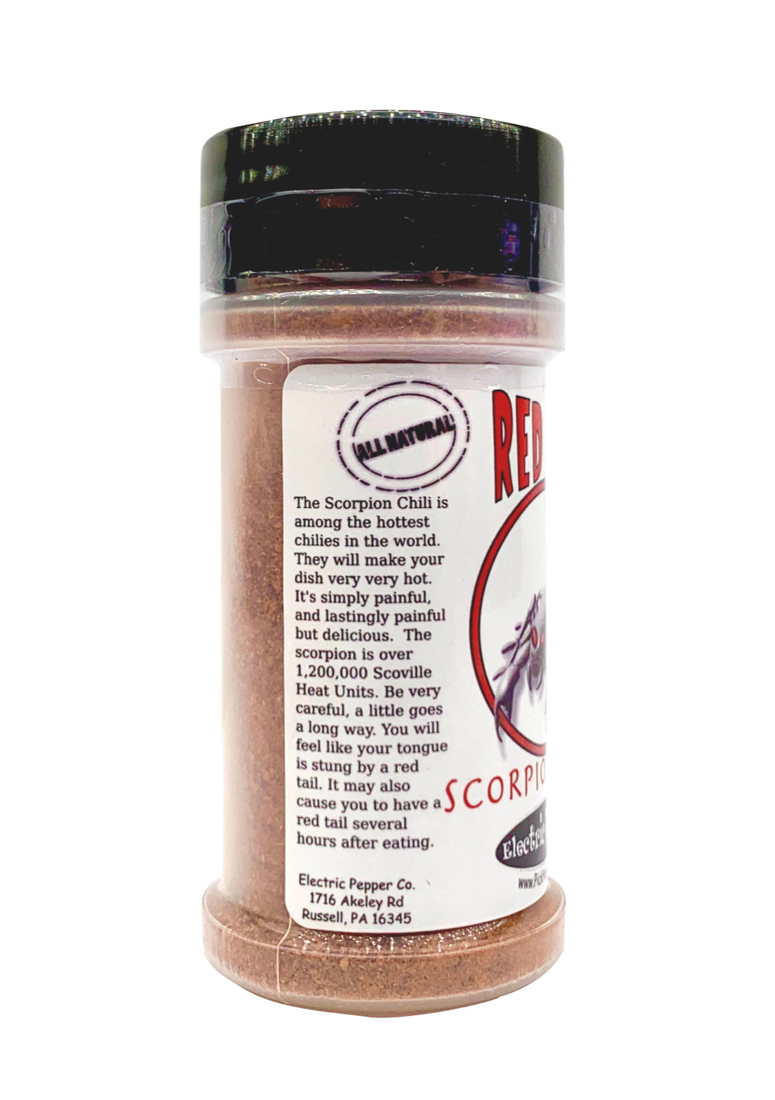 Scorpion Chili Pepper Powder Hot Spice Trinidad Moruga Red Tail Seasoning 2 oz. gallery