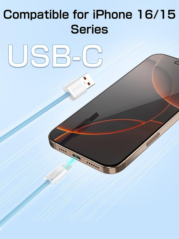 USB C Cable 3FT+6FT+10FT 3-Pack, USB A to USB Type C Charger Cord, 3A Fast Charg gallery