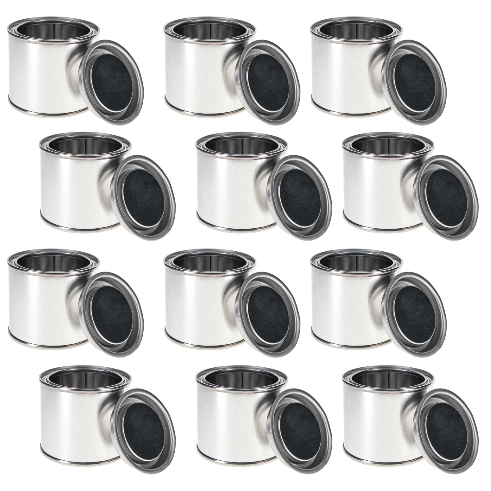 1 Quarter-Pint (4 Ounce) Paint Cans & Lids (12 Pack) Unlined Metal Paint Cans gallery