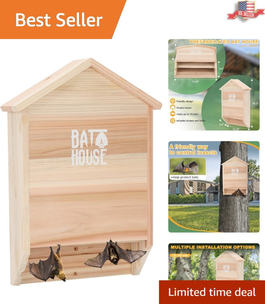 High-Occupancy 15" Bat Shelter - 95% Success Rate in Attracting Bats Outdoors gallery