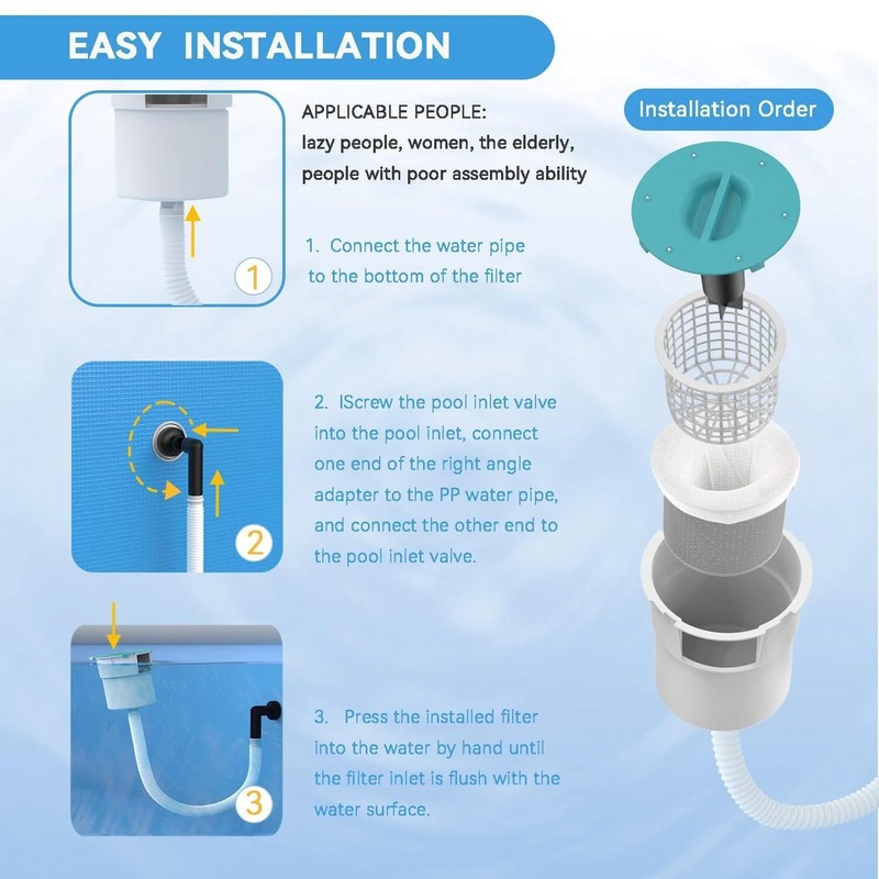 Valdorena Surface Float Skimmer 2025 – No Installation Needed, Upgraded Design gallery