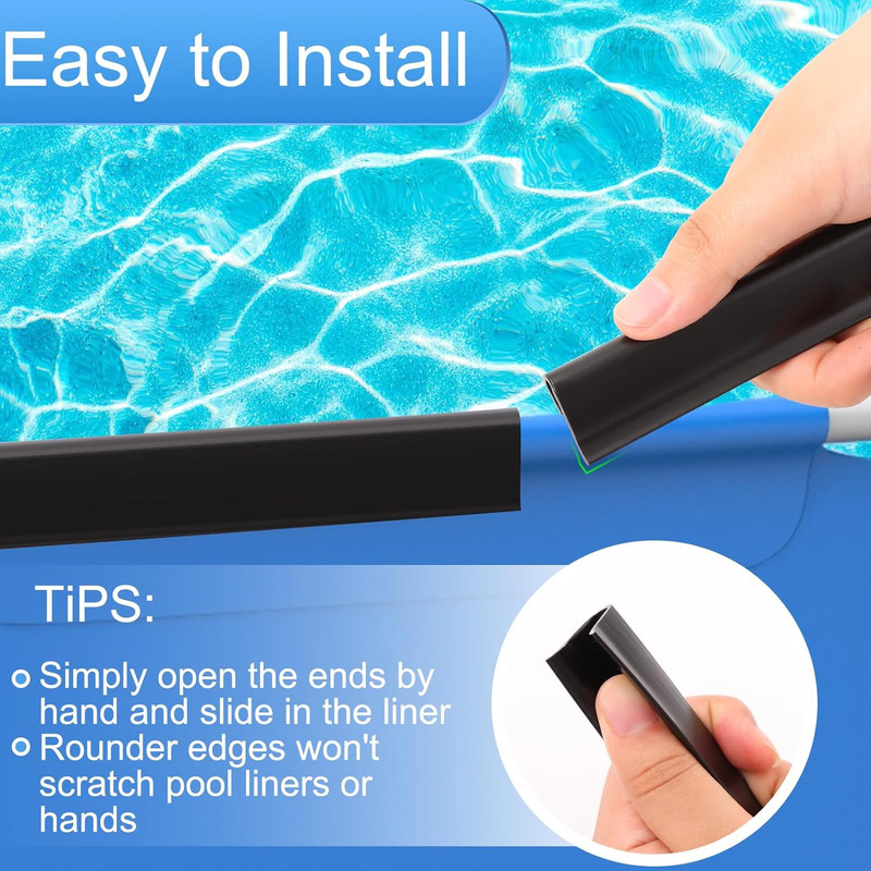 Coping Strips for Overlap above Ground Pool Liners, Swimming Pool Plastic Liner gallery