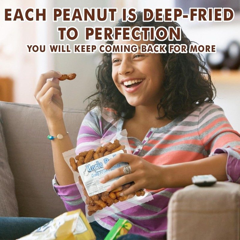 Uncle Buds Deep Fried Peanuts In Shell 5 Pack, Peanuts Individual Packs Salte... gallery