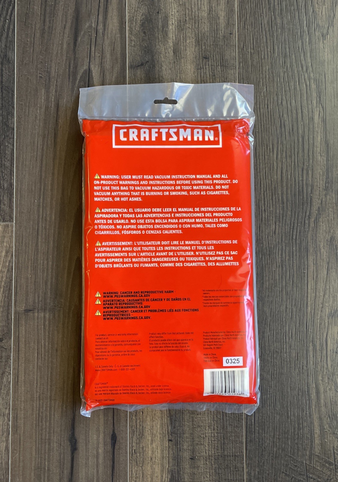 2pc CRAFTSMAN High Efficiency Collection Bags for 4-9 Gallon Wet Dry Vac NEW gallery