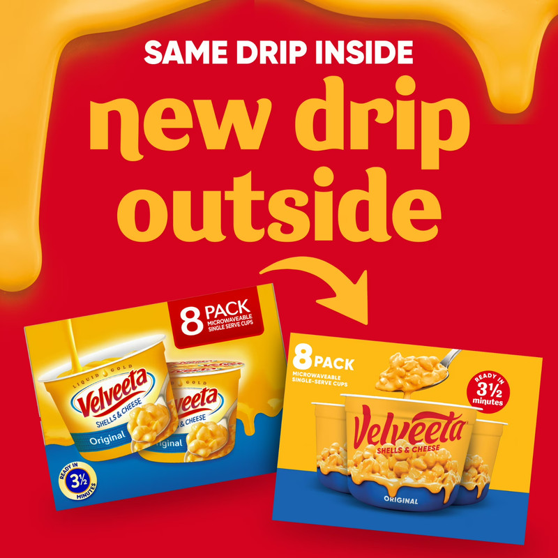 (2 PACK) Velveeta Shells and Cheese Mac and Cheese,8 Cups,for Easy Snacks 2.39oz gallery
