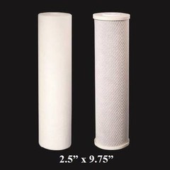2 Pack RO Replacement Filters 2.5″x9.75″ Sediment & CTO Carbon BLUONICS