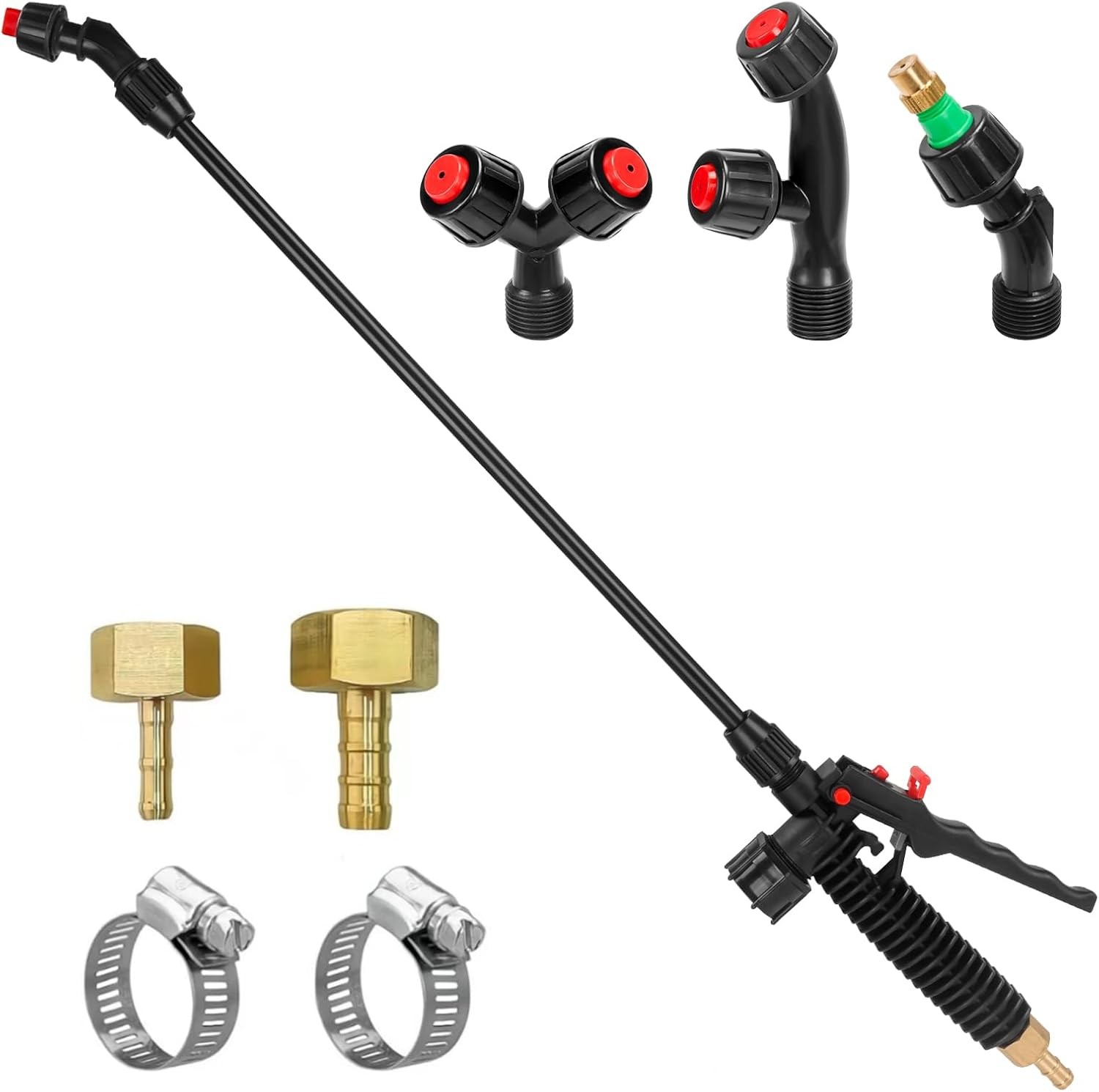 Acid Resistant Sprayer Wand with 4 Types of Nozzles, Pump Sprayer Wand Replac... gallery