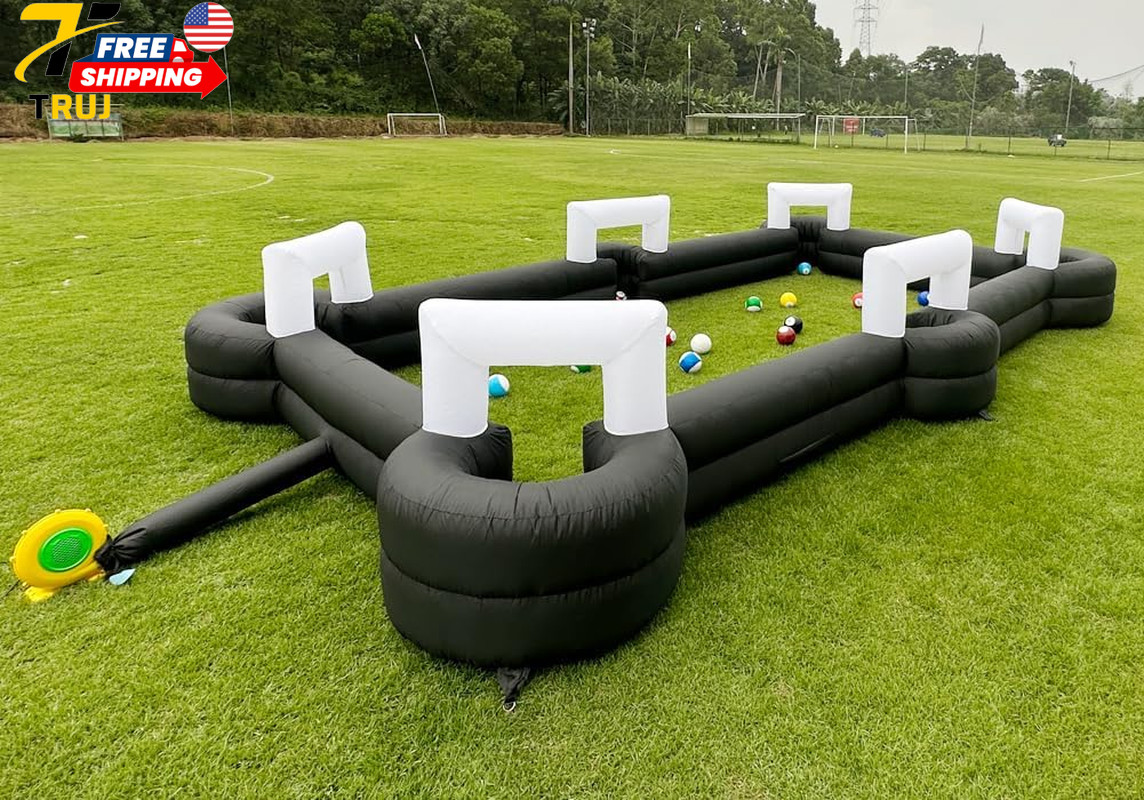 Inflatable Soccer Pool Table Giant Football Pool Pitch Billiards Inflatable Foot gallery