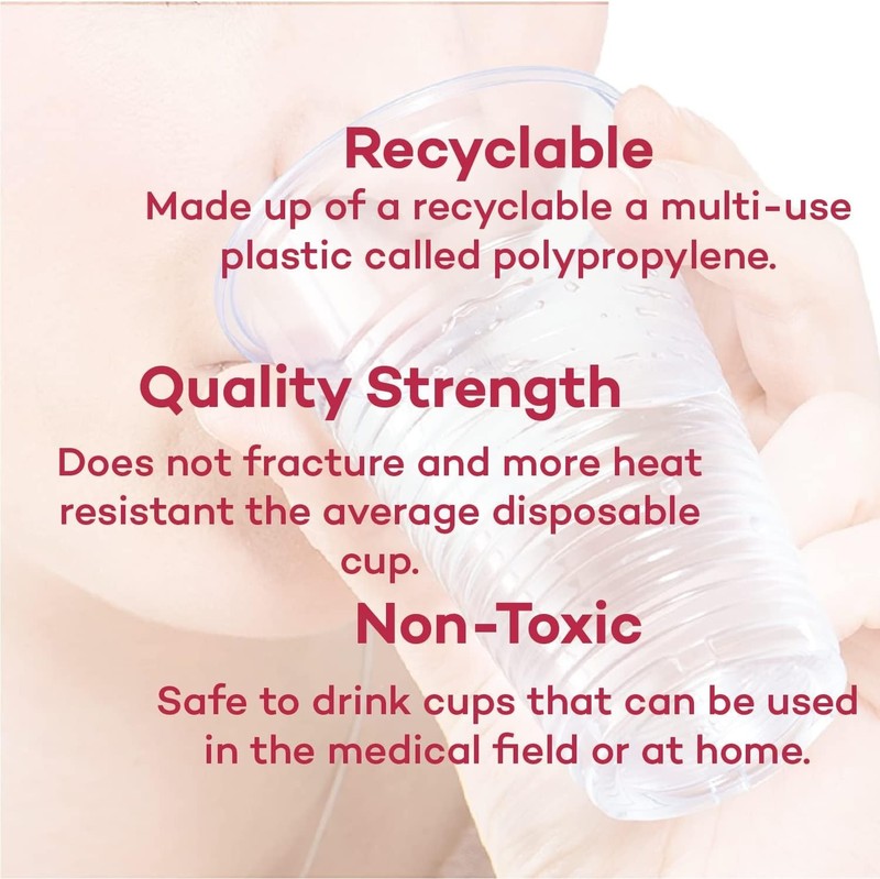 Convenient 3 oz Clear Disposable Cups - Ready-to-Use Eco-Friendly Pack of 100 gallery