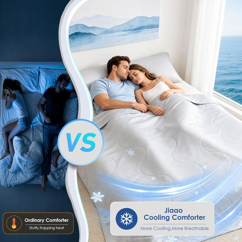 30-Second Cooling Comforter Queen, Summer Blanket for Hot Sleeper | below Zero C gallery