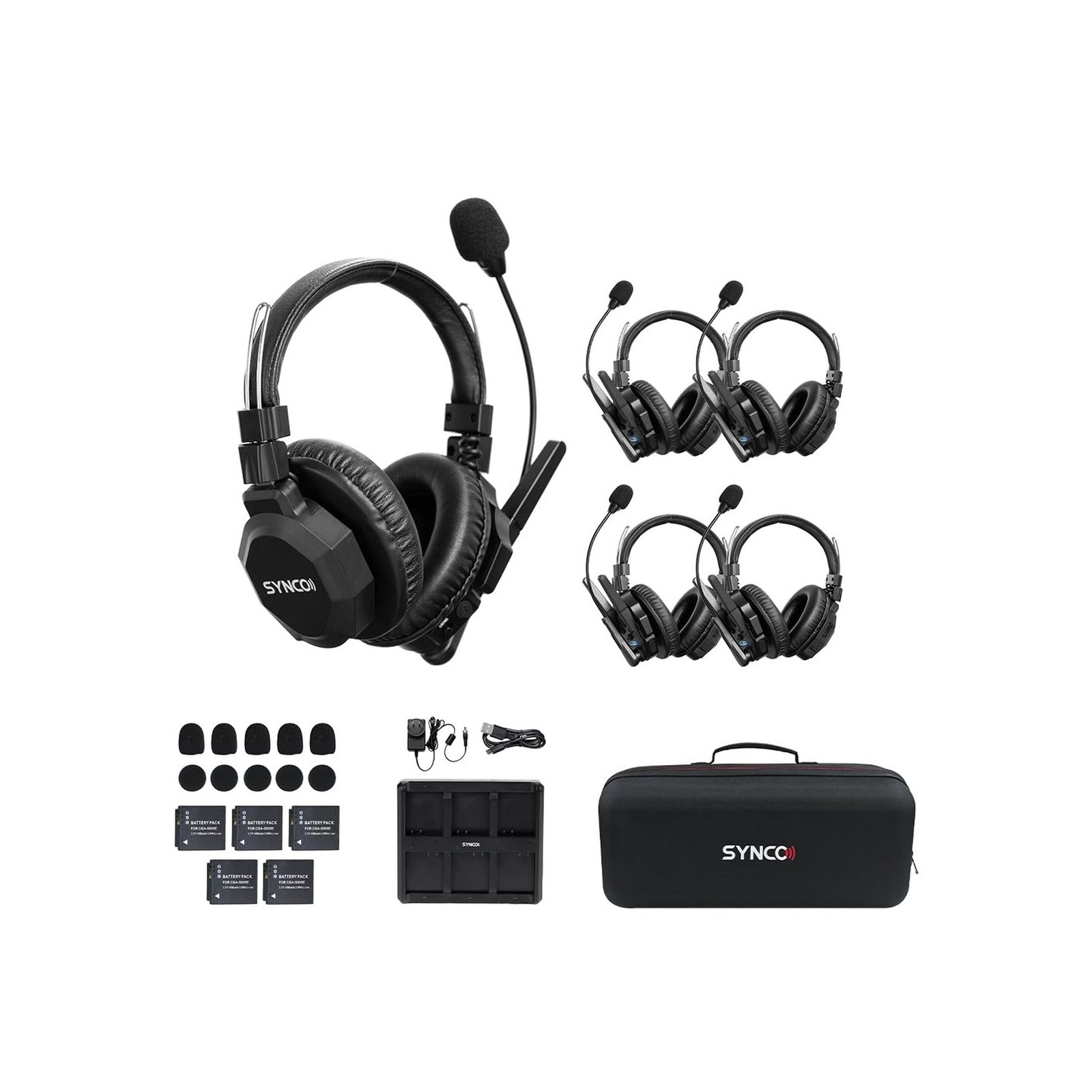 SYNCO XTALK XMax5 Wireless Intercom Headset System 2.4GHz 1640 feet 500 Meter... gallery