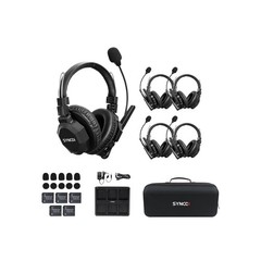 SYNCO XTALK XMax5 Wireless Intercom Headset System 2.4GHz 1640 feet 500 Meter…