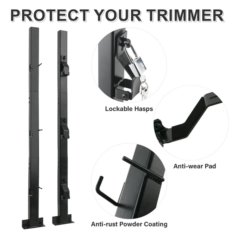 Weed Eater Racks for Open Trailer - Trimmer Rack Weedeater Rack for Trailer L... gallery