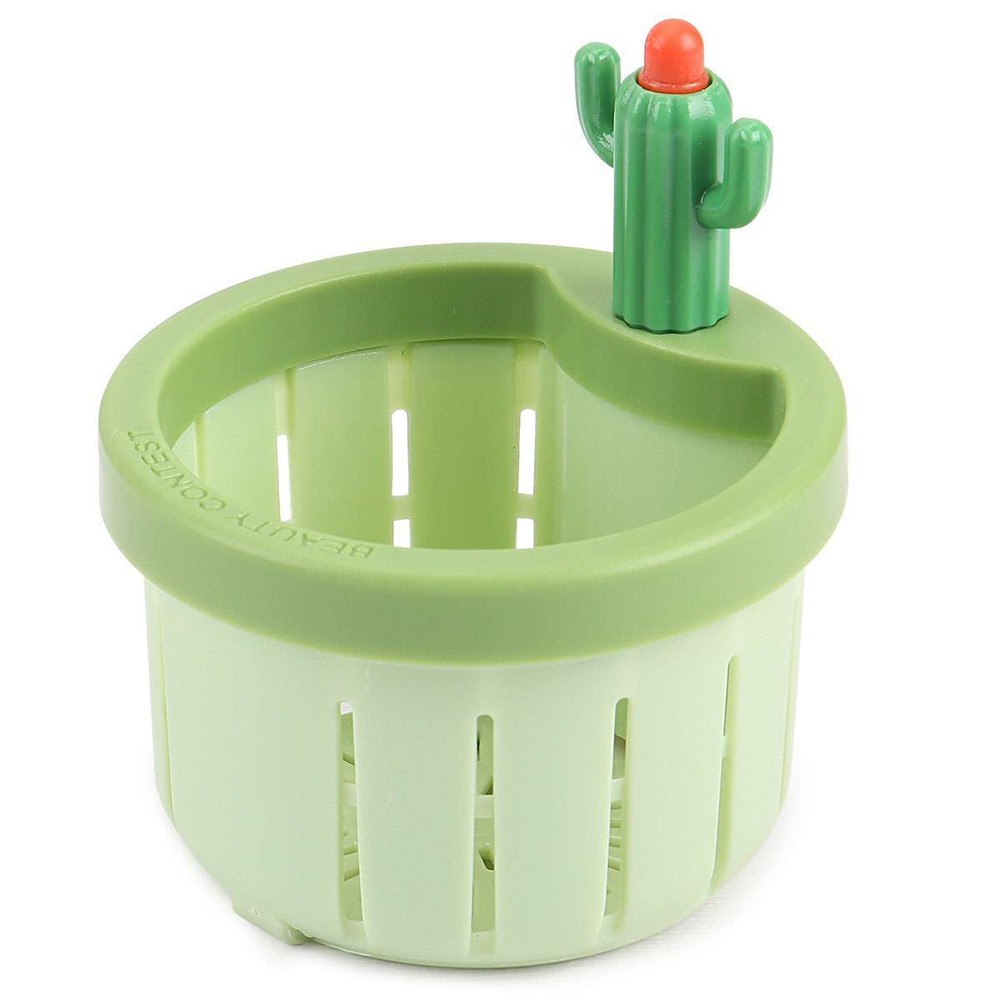 2X Creative Cactus Sink Filter Kitchen Drain Basket Food Slag Strainer W/ Handle