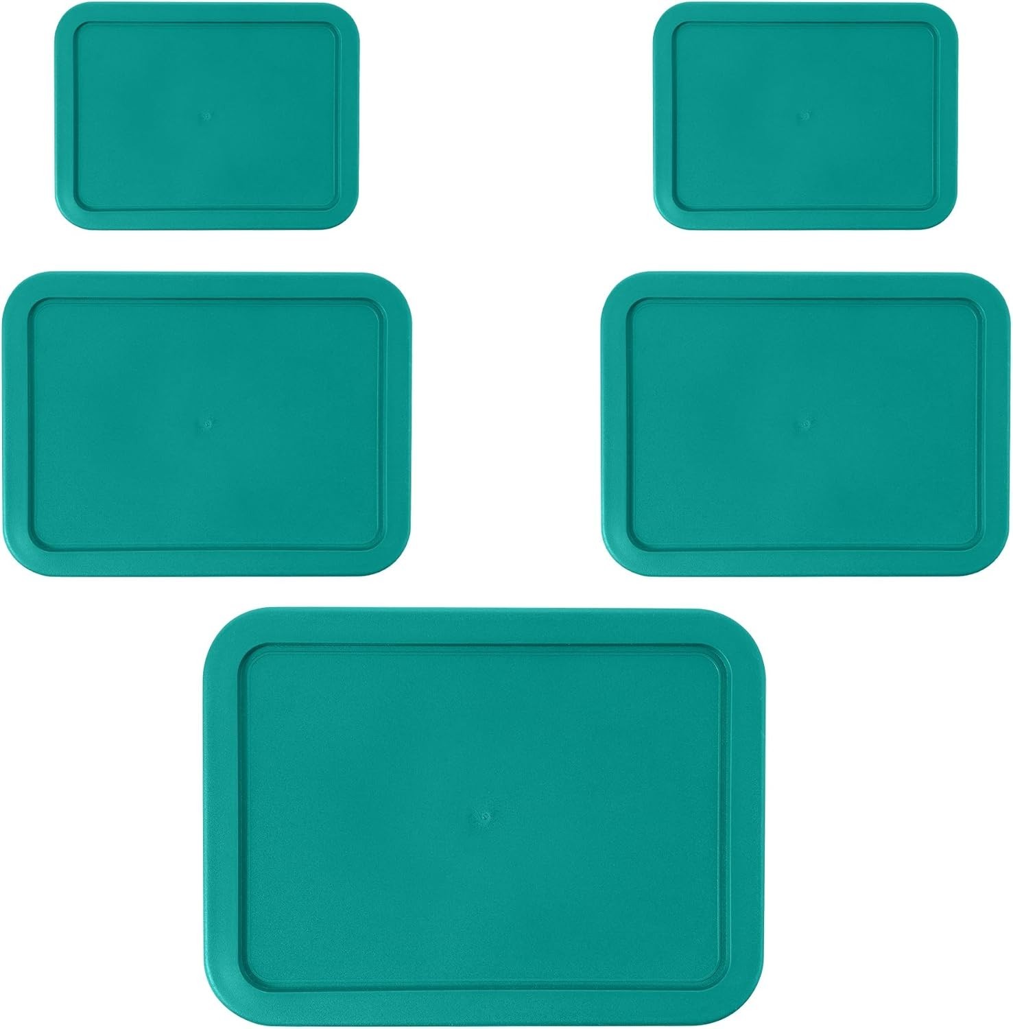 Replacement Rectangular Lids for Pyrex Glass Food Storage Containers 3 6 11 CUP gallery