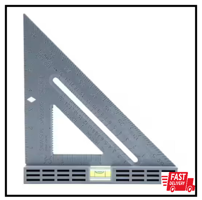 8 In. Composite Speedlite Level Rafter Square (gray) | Swanson Plastic Gray X gallery