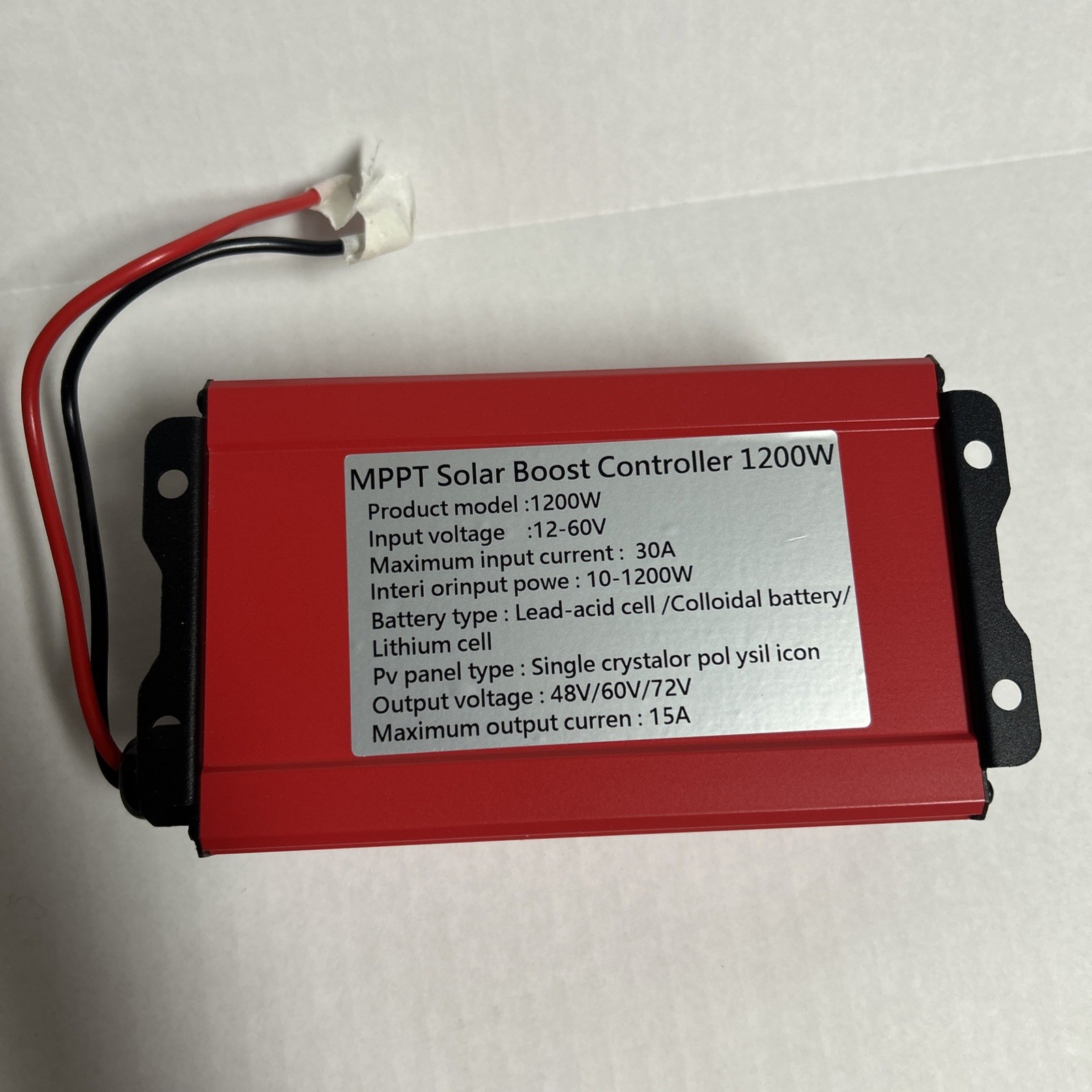 1200W Auto Off-Grid Solar Hybrid Charge Controller, MPPT, 48v/60v/72v gallery